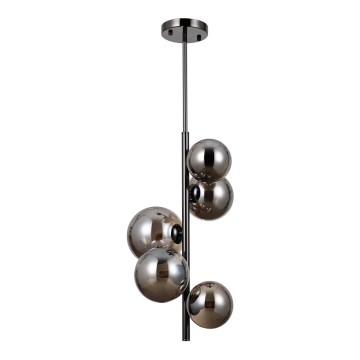 ITALUX - Chandelier on a pole CANELLO 5xG9/5W/230V black