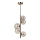 ITALUX - Chandelier on a pole CANELLO 5xG9/5W/230V brass