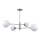 ITALUX - Chandelier on a pole EVORA 4xG9/5W/230V nickel