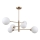 ITALUX - Chandelier on a pole EVORA 6xG9/5W/230V brass