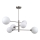 ITALUX - Chandelier on a pole EVORA 6xG9/5W/230V nickel