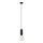 ITALUX - Chandelier on a string ALDEVA 1xE27/40W/230V d. 15 cm black