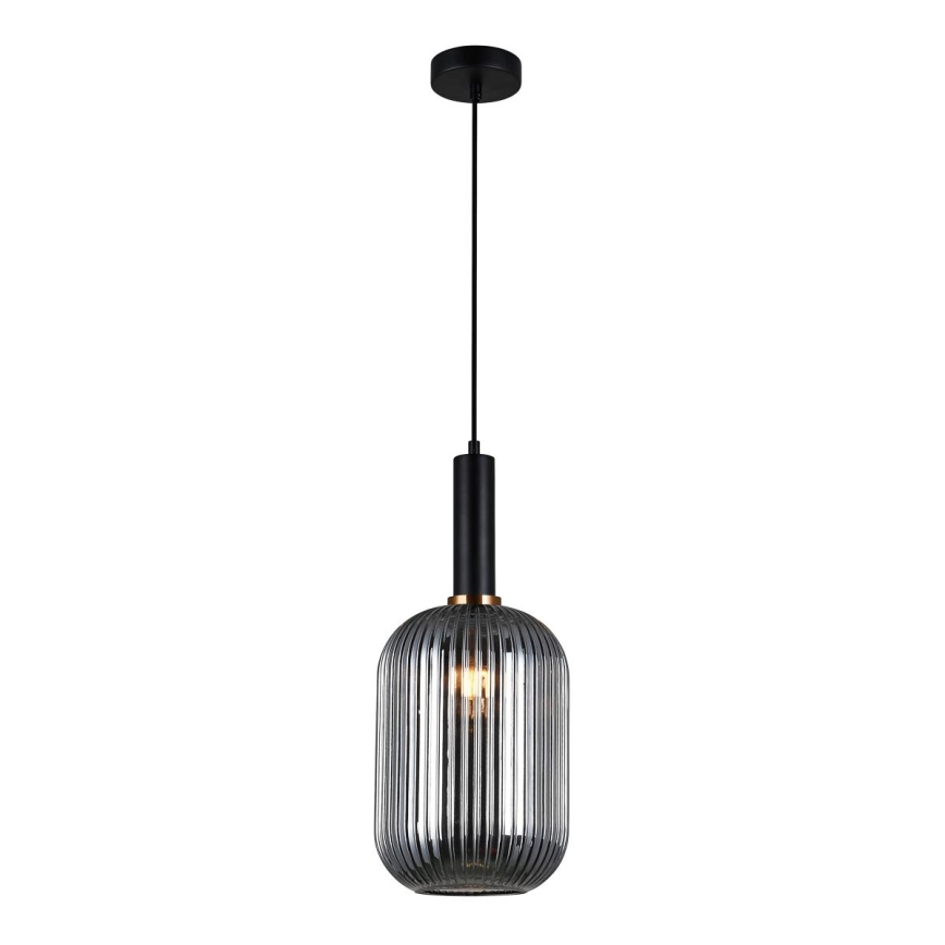 ITALUX - Chandelier on a string ANTIOLA 1xE27/40W/230V d. 20 cm black