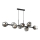ITALUX - Chandelier on a string BORGO 8xE27/40W/230V black