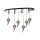 ITALUX - Chandelier on a string CARLO 10xG4/20W/230V