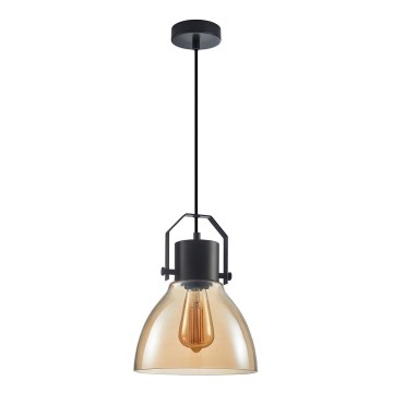 ITALUX - Chandelier on a string DARLENA 1xE27/40W/230V black/brown
