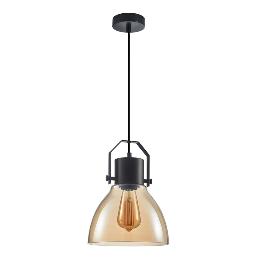 ITALUX - Chandelier on a string DARLENA 1xE27/40W/230V black/brown