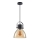 ITALUX - Chandelier on a string DARLENA 1xE27/40W/230V black/brown