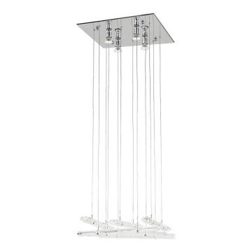 ITALUX - Chandelier on a string DIAMOND 4xGU10/50W/230V + 12xG4/10W