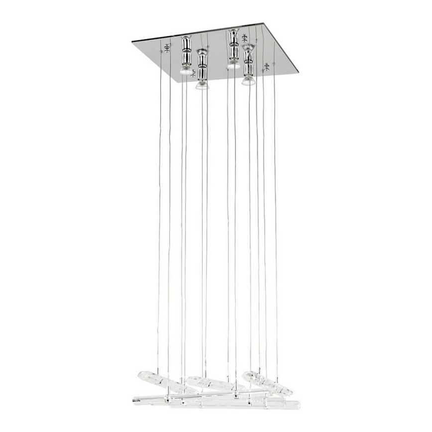 ITALUX - Chandelier on a string DIAMOND 4xGU10/50W/230V + 12xG4/10W