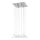 ITALUX - Chandelier on a string DIAMOND 4xGU10/50W/230V + 12xG4/10W