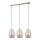 ITALUX - Chandelier on a string HARLEY 3xE27/40W/230V Rose gold