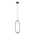 ITALUX - Chandelier on a string LUPUS 2xG9/25W/230V black