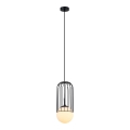 ITALUX - Chandelier on a string MATTY 1xE27/40W/230V d. 15 cm black