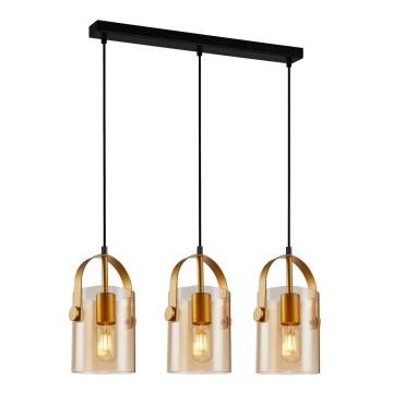ITALUX - Chandelier on a string NANESMA 3xE27/40W/230V gold