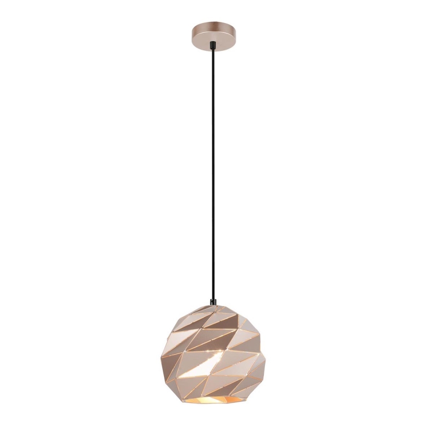 ITALUX - Chandelier on a string PALERMO 1xE27/40W/230V d. 23 cm Rose gold