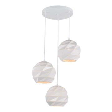 ITALUX - Chandelier on a string PALERMO 3xE27/40W/230V white