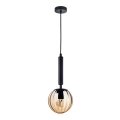 ITALUX - Chandelier on a string RAVENA 1xE27/10W/230V black