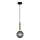 ITALUX - Chandelier on a string RAVENA 1xE27/5W/230V black/brass