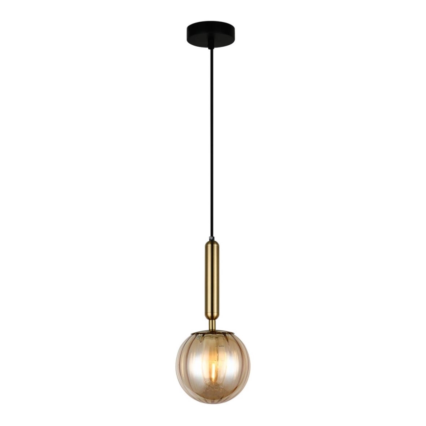 ITALUX - Chandelier on a string RAVENA 1xE27/5W/230V brass