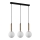 ITALUX - Chandelier on a string RAVENA 3xE27/10W/230V black/gold