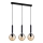 ITALUX - Chandelier on a string RAVENA 3xE27/10W/230V black