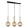ITALUX - Chandelier on a string RAVENA 3xE27/5W/230V black/gold