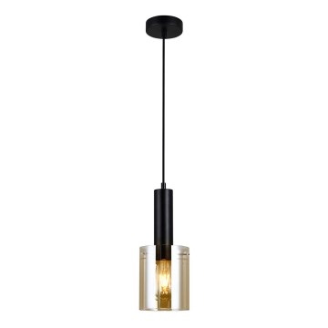 ITALUX - Chandelier on a string SARDO 1xE27/40W/230V black/gold