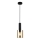 ITALUX - Chandelier on a string SARDO 1xE27/40W/230V black/gold