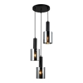 ITALUX - Chandelier on a string SARDO 3xE7/40W/230V black