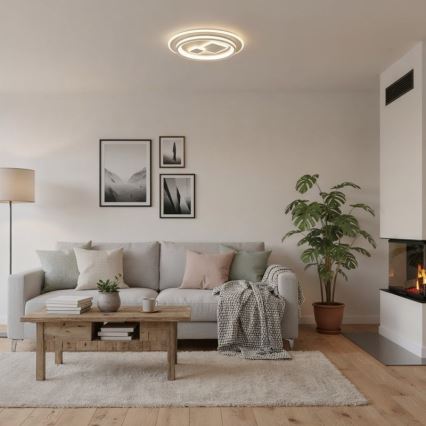 ITALUX - PARCO Dimmable LED Ceiling Light LED/55W/230V 3000-6500K Ø 50 cm White + Remote Control
