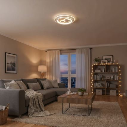 ITALUX - PARCO Dimmable LED Ceiling Light LED/55W/230V 3000-6500K Ø 50 cm White + Remote Control