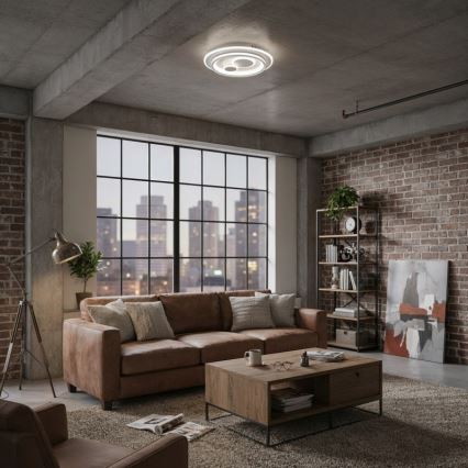 ITALUX - PARCO LED Dimmable Ceiling Light LED/55W/230V 3000-6500K Ø50 cm White + Remote Control
