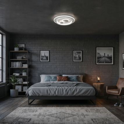 ITALUX - PARCO LED Dimmable Ceiling Light LED/55W/230V 3000-6500K Ø50 cm White + Remote Control