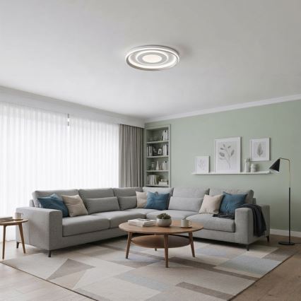 ITALUX - Dimmable SIMNI LED Ceiling Light 55W/230V 3000-6500K Ø 50 cm White + Remote Control