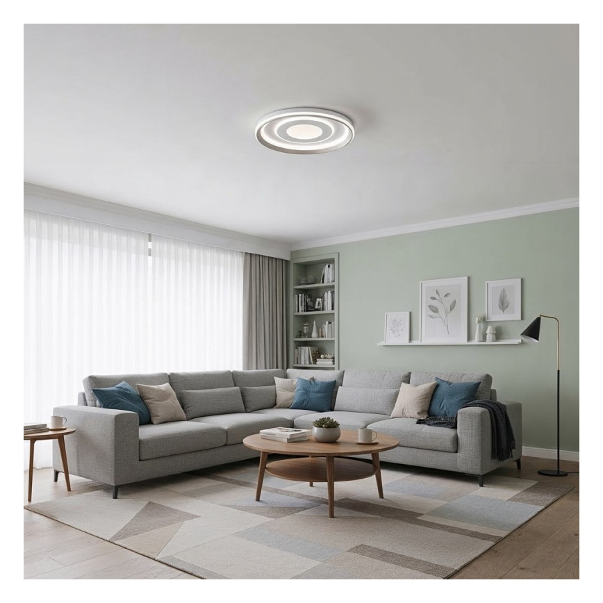 ITALUX - Dimmable SIMNI LED Ceiling Light 55W/230V 3000-6500K Ø 50 cm White + Remote Control