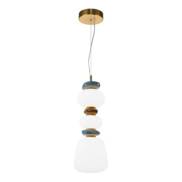 ITALUX - EVANS cable-suspended LED pendant LED/15W/230V 3000K Gold/Blue