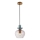ITALUX - FANDA Cable-Hung Pendant Light 1xE27/40W/230V, Gold/Smoky Gray