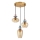 ITALUX - FANDA Cable Pendant Light 3xE27/40W/230V Gold/Smoky Beige