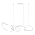 ITALUX - FONTE Cable-Suspended LED Pendant 60W/230V 3000/4000/6000K White