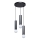 ITALUX - MACERA Cable Pendant Light 3xE27/40W/230V Black