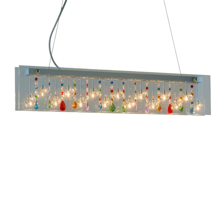 ITALUX - Chandelier on a string DOMINO 15xG4/20W/230V