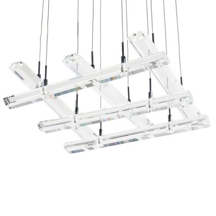 ITALUX - Chandelier on a string DIAMOND 4xGU10/50W/230V + 12xG4/10W