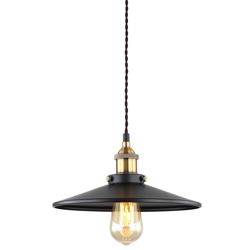 ITALUX - Chandelier on a string VERDA 1xE27/40W/230V d. 26 cm black