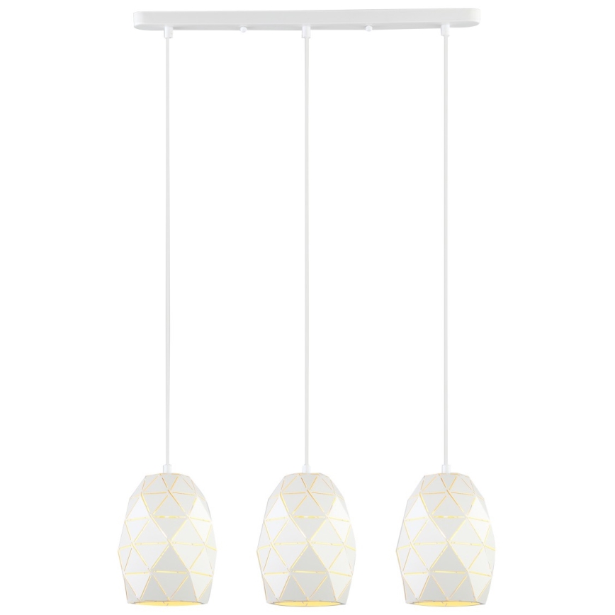 ITALUX - Chandelier on a string HARLEY 3xE27/40W/230V white
