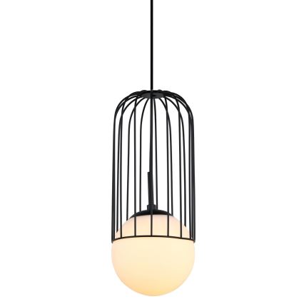 ITALUX - Chandelier on a string MATTY 1xE27/40W/230V d. 15 cm black