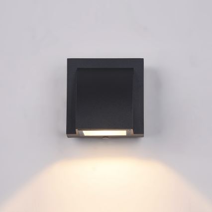 ITALUX - LED Outdoor wall light EDGAR LED/3W/230V IP54 3000K black