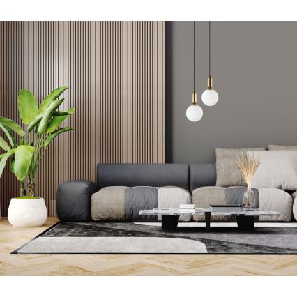 ITALUX - Chandelier on a string ALDEVA 1xE27/40W/230V d. 20 cm black/bronze