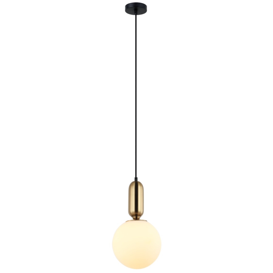 ITALUX - Chandelier on a string ALDEVA 1xE27/40W/230V d. 20 cm black/bronze