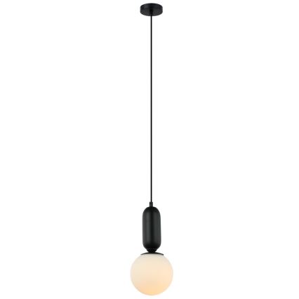 ITALUX - Chandelier on a string ALDEVA 1xE27/40W/230V d. 15 cm black